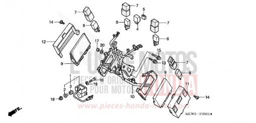 SOUTIEN DE CAPOT (VFR800A) VFR800A3 de 2003